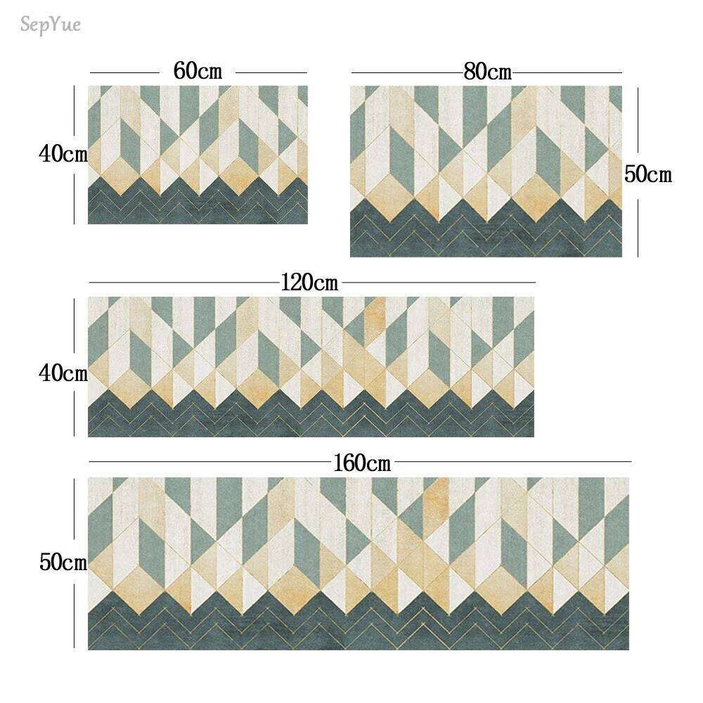 Modern Kitchen Mat Home Entrance Doormat Hallway Bedroom Living Room Decoration Floor Carpet Balcony Bathroom Anti-Slip Long Rug H260227 - view 6