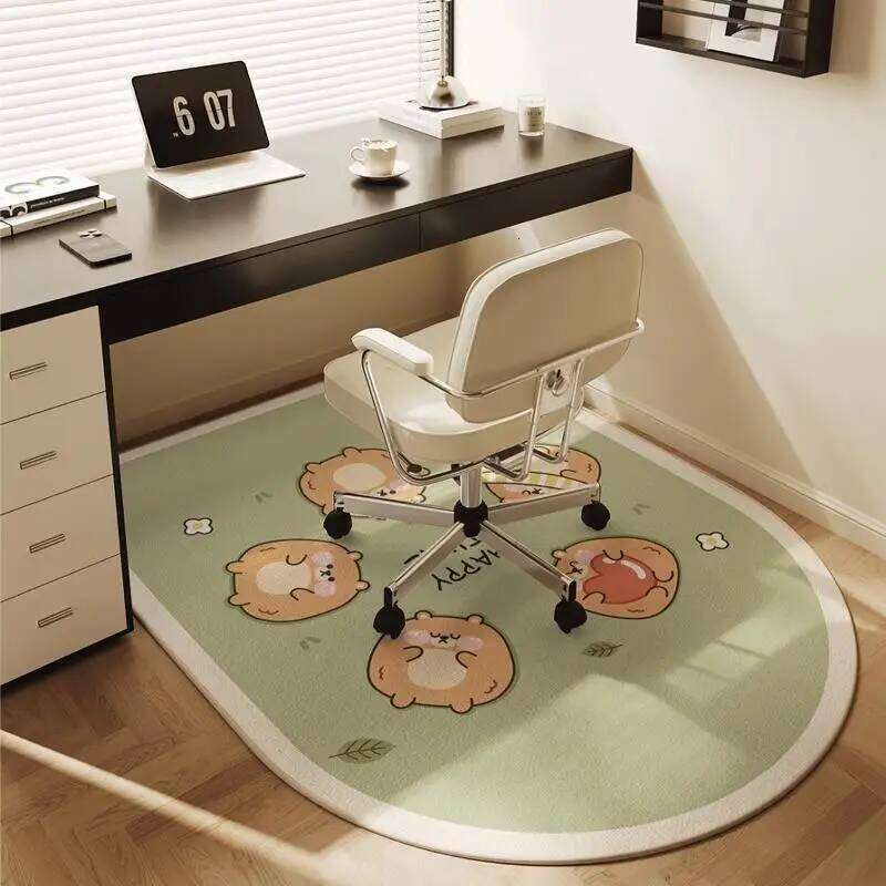 VIKAMA Computer Carpet, Study Desk, Swivel Chair Cushion, Bedside Dressing Table, Crystal Velvet Floor Mat Home Decoration H260226