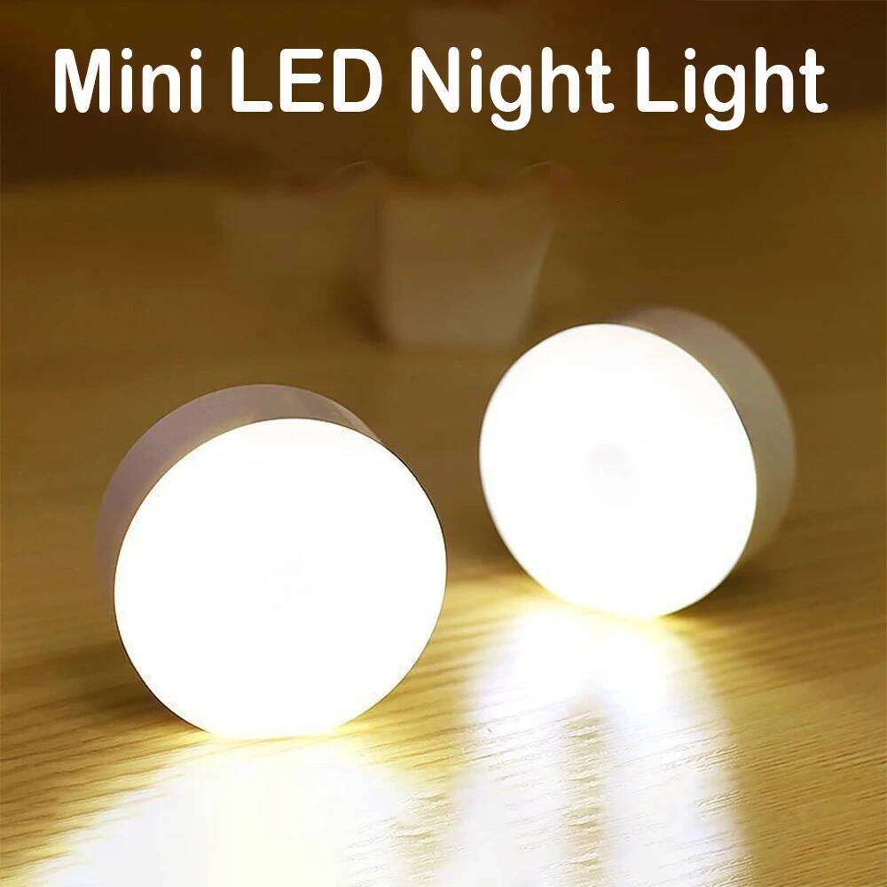 LED Bedside Small Battery Power Night 3 Modes Eye Protection For Kitchen Cabinet Wardrobe Lamp Staircase Closet Light Z260227
