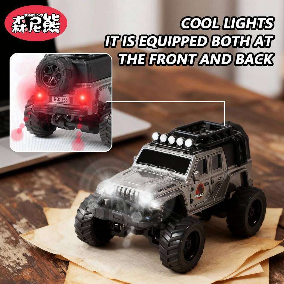 SENNIXIONG 1/64 Alloy RC Off-Road Car MINI Model Classic Speed Racing Drift Terrain Vehicle Climbing Truck Toy for Children Gift H260227