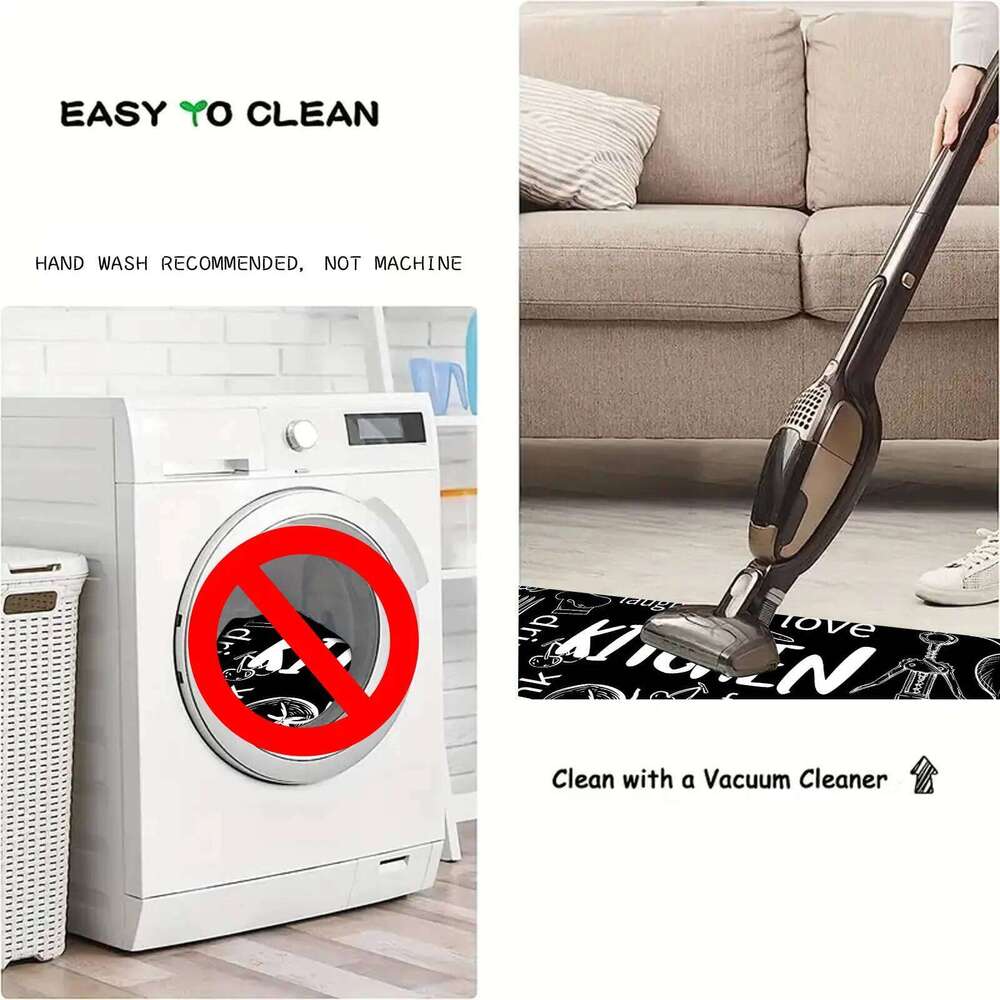 1pc long strip thickened kitchen floor flannel non-slip bathroom absorbent home door dirt-resistant foot mat H260227 - view 7
