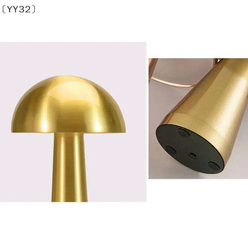 YY32LED Table Retro Mushroom Touch Sensor Bedside Lamp Rechargeable Reading Lights Bedroom Restaurant Bar Decor Lighting Z260227