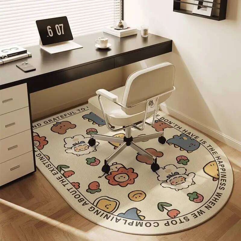 VIKAMA Computer Carpet, Study Desk, Swivel Chair Cushion, Bedside Dressing Table, Crystal Velvet Floor Mat Home Decoration H260226