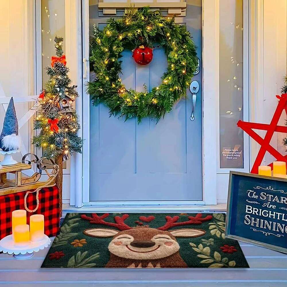 VIAMA Christmas Reindeer Anti Slip Carpet Comfortable Winter Bathroom Entrance Floor Mat Home Decoration H260227 - view 5