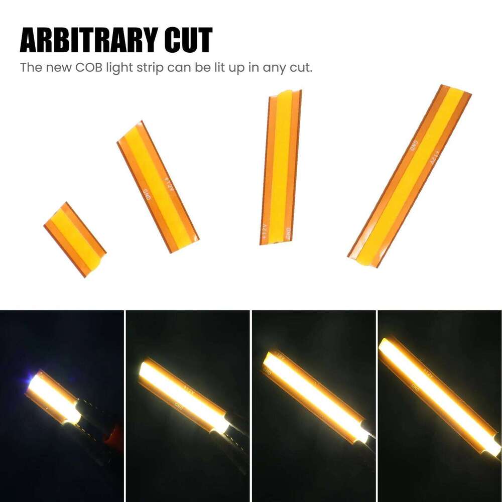 Free Cut LED DC 12V 24V Super Bright 528LEDS/M Self Adhesive Flexible Ribbon Strip Light For Home Decor 0.5M 5M 10M Z260226