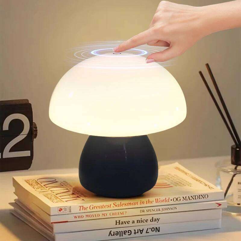Mushroom Led Lamp Charging Touch Desk Coffee Bar, Hotel Bedroom Decoration, Nordic Creative Atmosphere, Small Table Light Z260227