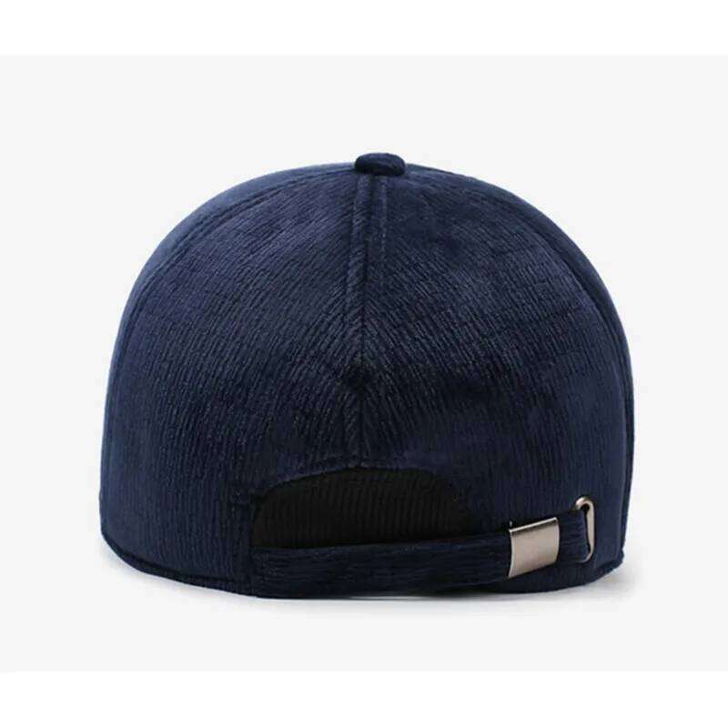 New Winter Fleece-lined Plush Thickened Warm Baseball Caps For Men Coldproof Earmuff Hats Elderly People Cotton Hat Snapback Cap Z260226