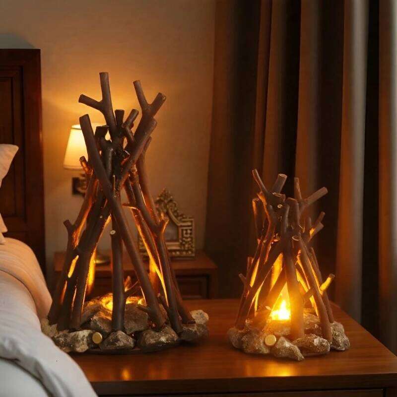 Retro creative night original ecological stone handmade tree branch shaped LEDambient light desktop decoration bar counter Z260227