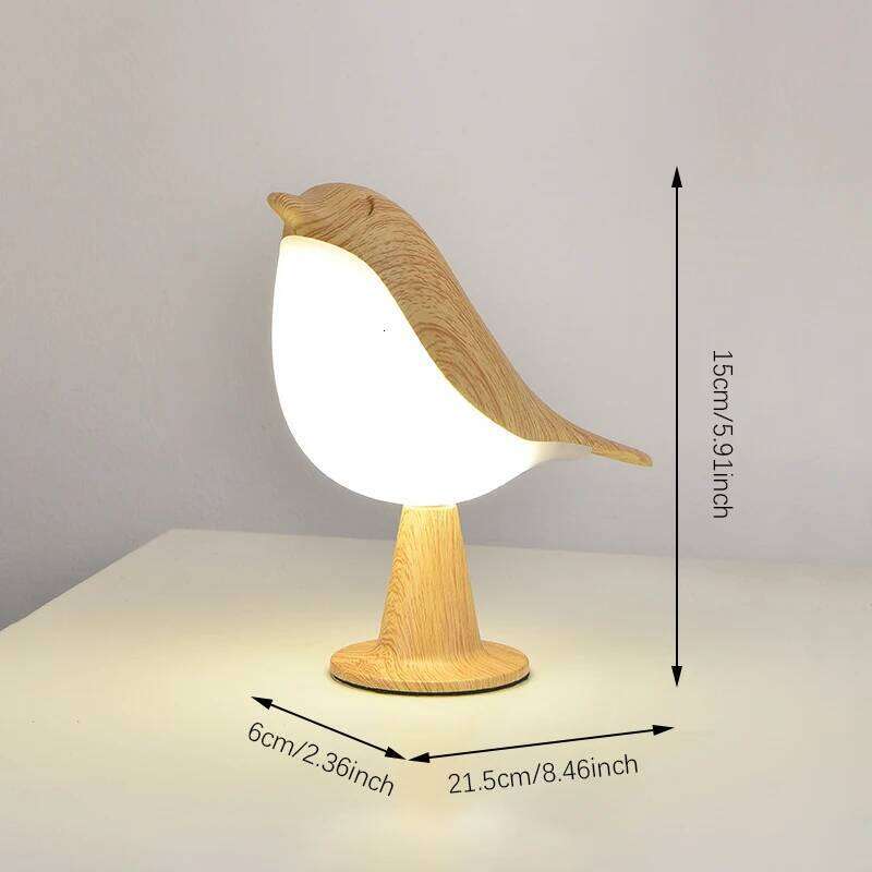 LED Magpie Night Light: Touch Control, Hanging Design, Table Lamp, Portable. Suitable for Bedrooms, Living Rooms, Weddings. Z260227
