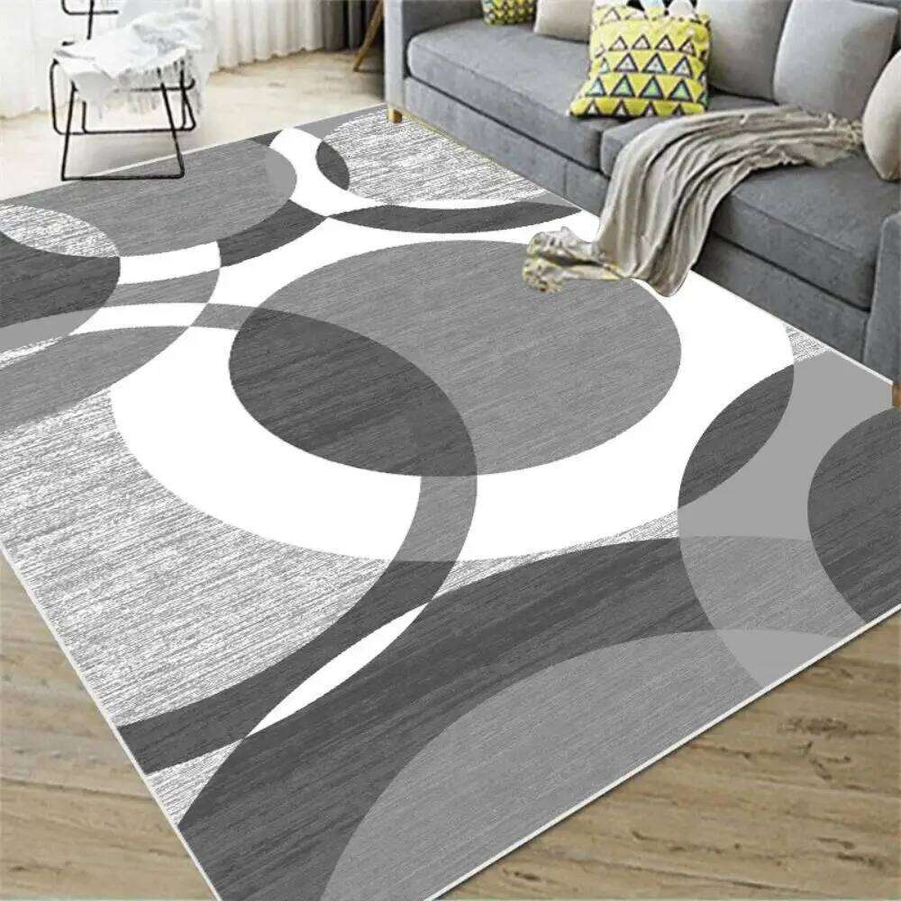 VIKAMA Nordic Abstract Carpet Living Bedroom Kitchen Dining Room Home Decor Geometric Large Area Floor Mat H260226