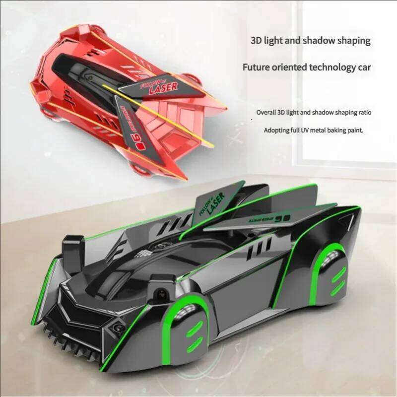 2.4GHz light-following wall-climbing car, infrared sensing anti-gravity, children's electric remote-controlled toy racing car H260227