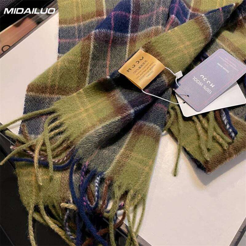 100% Wool 70.87 * 12.6 inches Winter Warm Windproof Scarf Elegant and Fashionable Non Stretchable Multi functional Out Z260226
