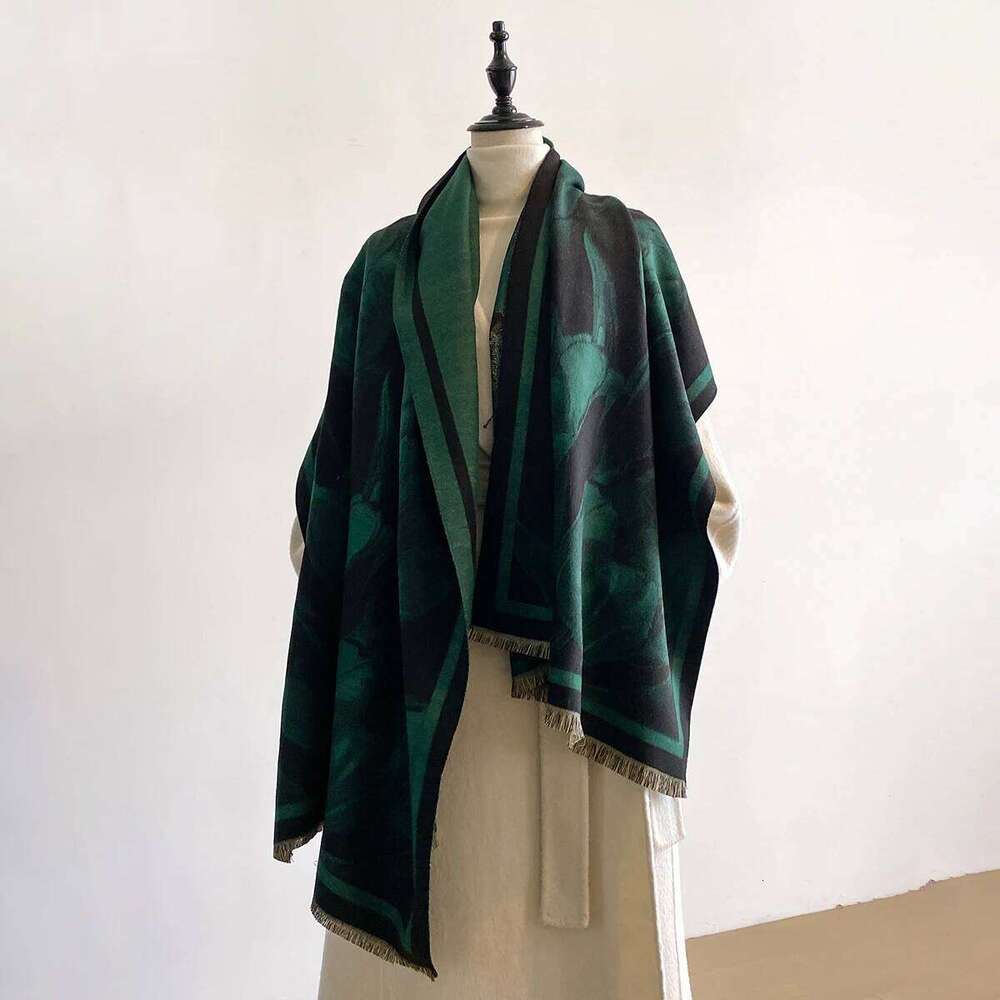 Luxury Winter Thicken Wrap Shawl Women's Imitation Cashmere Jacquard Scarf High Quality Two-Sided Pashmi Ladies Brand New Design Z260226