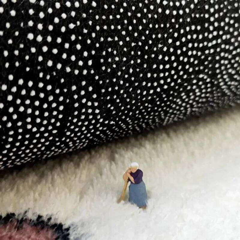 VIKAMA Sleepy House Cute Cream Style Cat Bedroom Side Rug Children's High-Quality Fleece Soft Carpet Home Decoration H260226