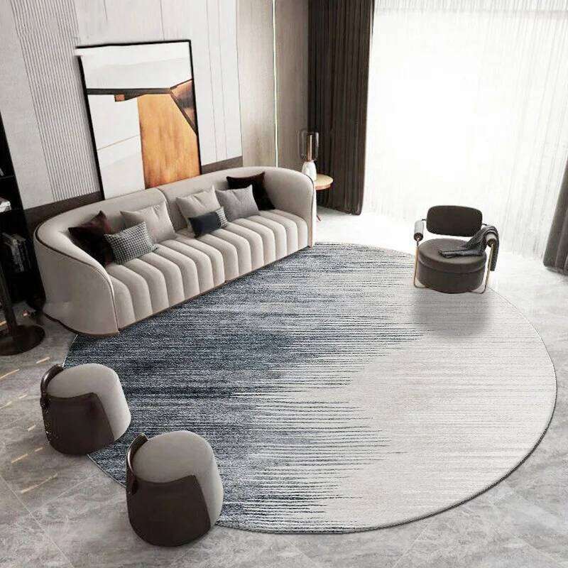 VIKAMA Round Crystal Velvet Carpet Soundproof & dirty-resistant Rug Office Computer Swivel Chair Rocking Table Study Bedroom Mat H260227 - view 4