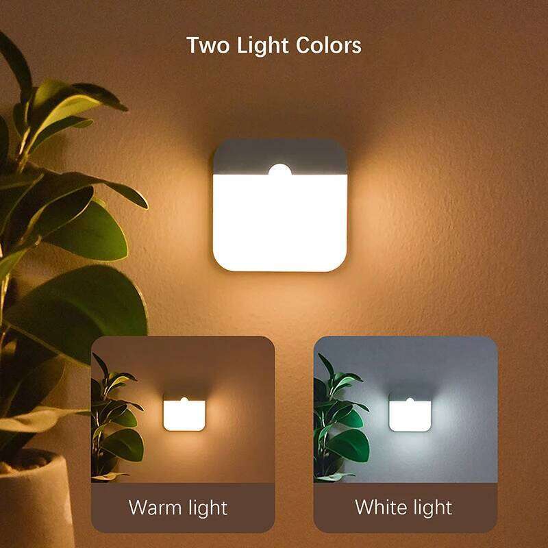Night Human Motion Sensor Lamp USB C Rechargeable Light, Wireless LED Wall lamp For Stairs Closet Kitchen Bed Z260227