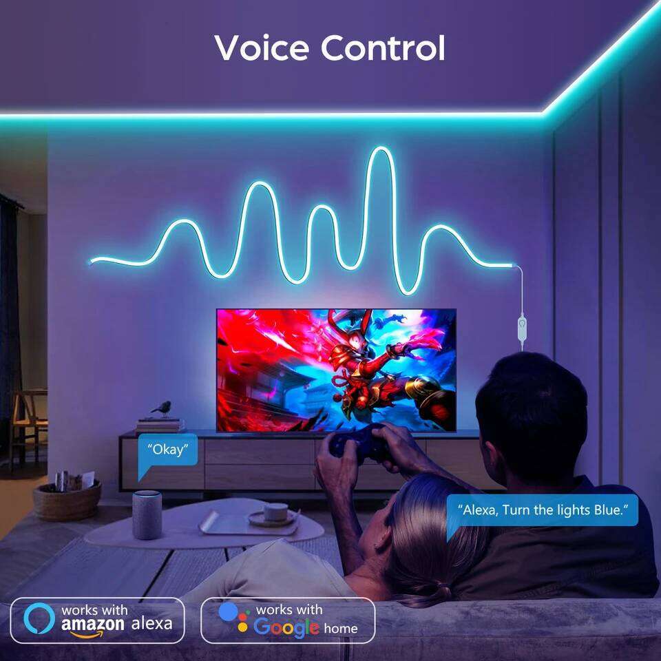 Wifi Smart 5V USB RGB LED Silicone Tube Neon Led Sign Wedding Christmas Light Tape for Tuya Smartlife Room Decoration Z260226