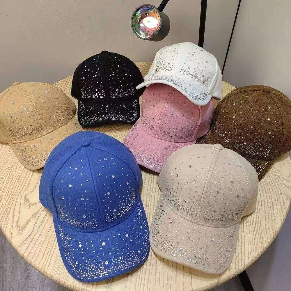 2025 Luxury Rhinestone Duckbill Cap For Women Baseball Caps Autumn Winter Hip Hop Outdoor Sun Hats Casquette Z260226