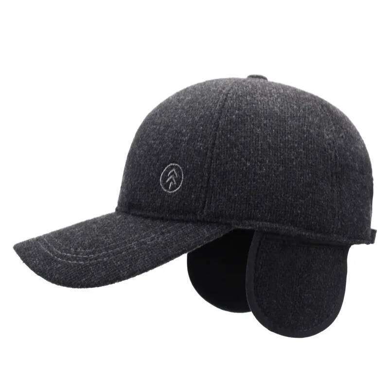 NORTHWOOD Men's Winter Hat Thickened Thermal Cotton Baseball Cap with Ear Flaps for Outdoor Cold Weather Snapback Trucker Caps Z260226