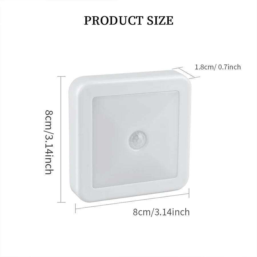 Human body large square small night light, wide angle sensing high brightness, the best guiding light in dark environmen Z260227