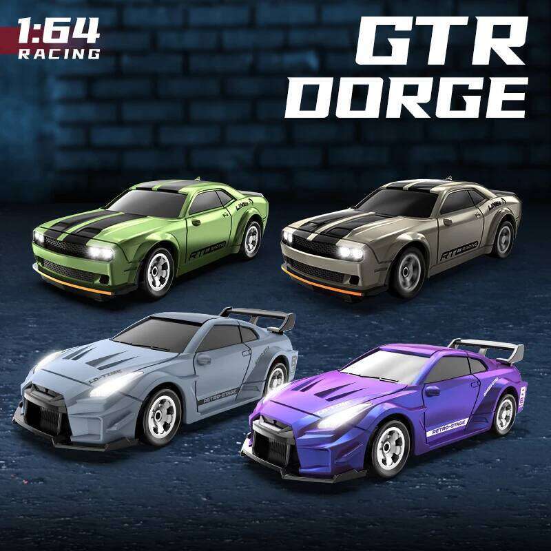 2.4G RC Drift 1/64 4WD Remote Control High Speed 15KM/H Drive Radio Controlled Mini Racing Car Model Boy Toy Gift H260227