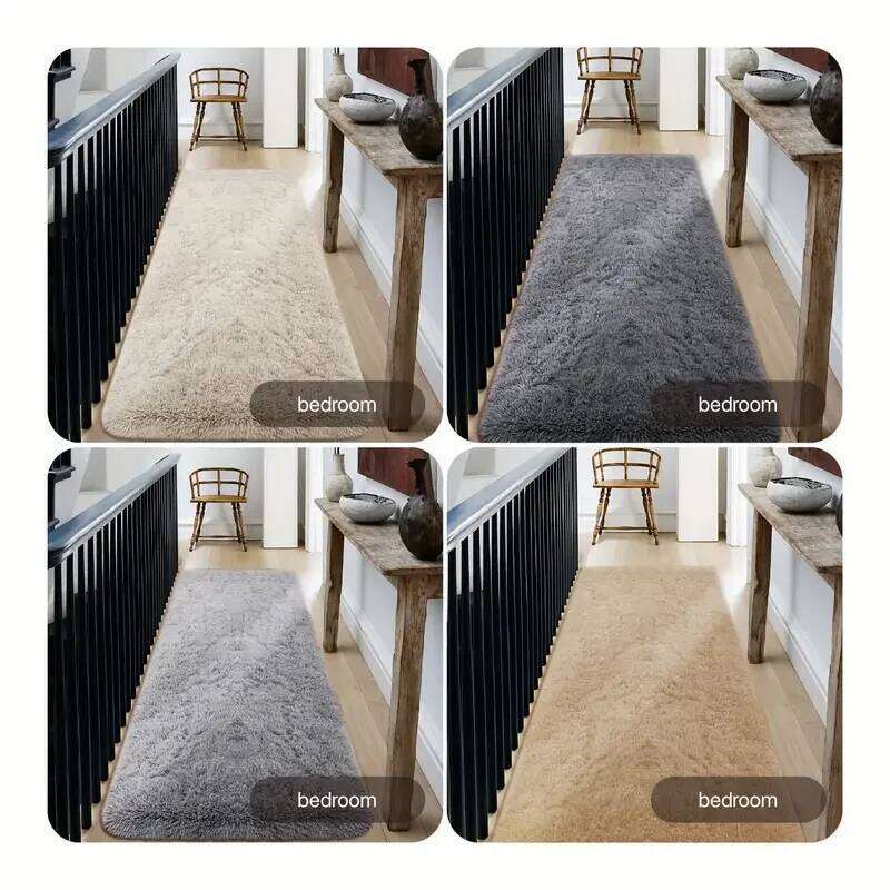 VIKAMA Comfortable Plush Carpet, Super Soft Fluffy Bedroom Bedside Rug, Corridor And Hallway Floor Mat, Home Decoration H260227 - view 5