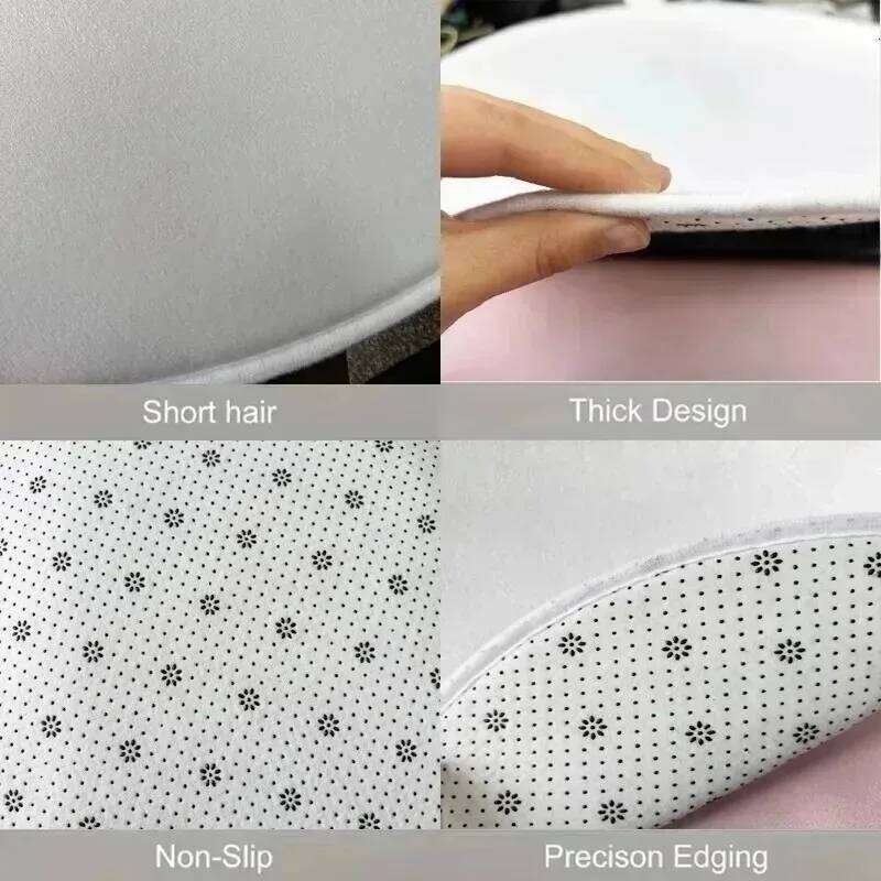 Minimalist Retro Vinyl Record Groove Black Disk Round Carpet Mat Rug Music Theme Home Decoration Living Room Bedroom Studio H260227 - view 6
