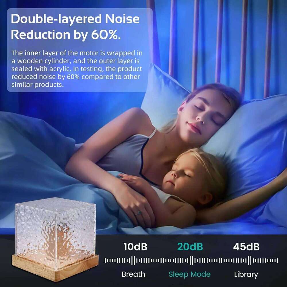 Northern Lights Ocean Projector 16 Colors Gradual Rotating Flame Water Lamp Wave LED Night Light with Remote Control Z260227