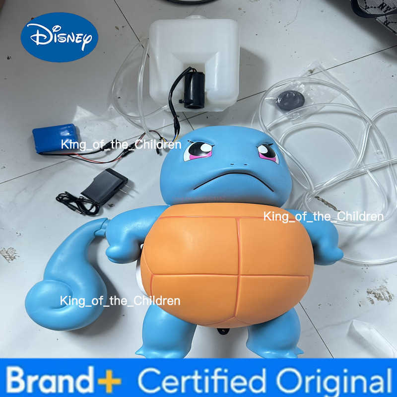 Disney Squirtle Water Spraying Toy Large Size Cute Collectible Action Figure Jenny Car Accessory Popular Anime Model Hand Figure H260227