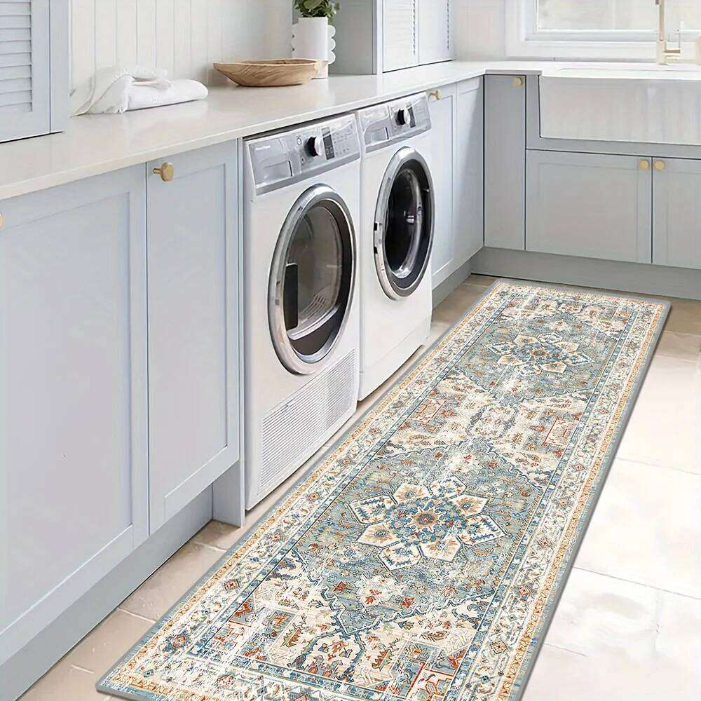 VIKAMA Golden Diamond Velvet Mat Bohemian Style Runner Rugs for Corridors Villas Banquet Halls Conference Rooms Home Deco H260226