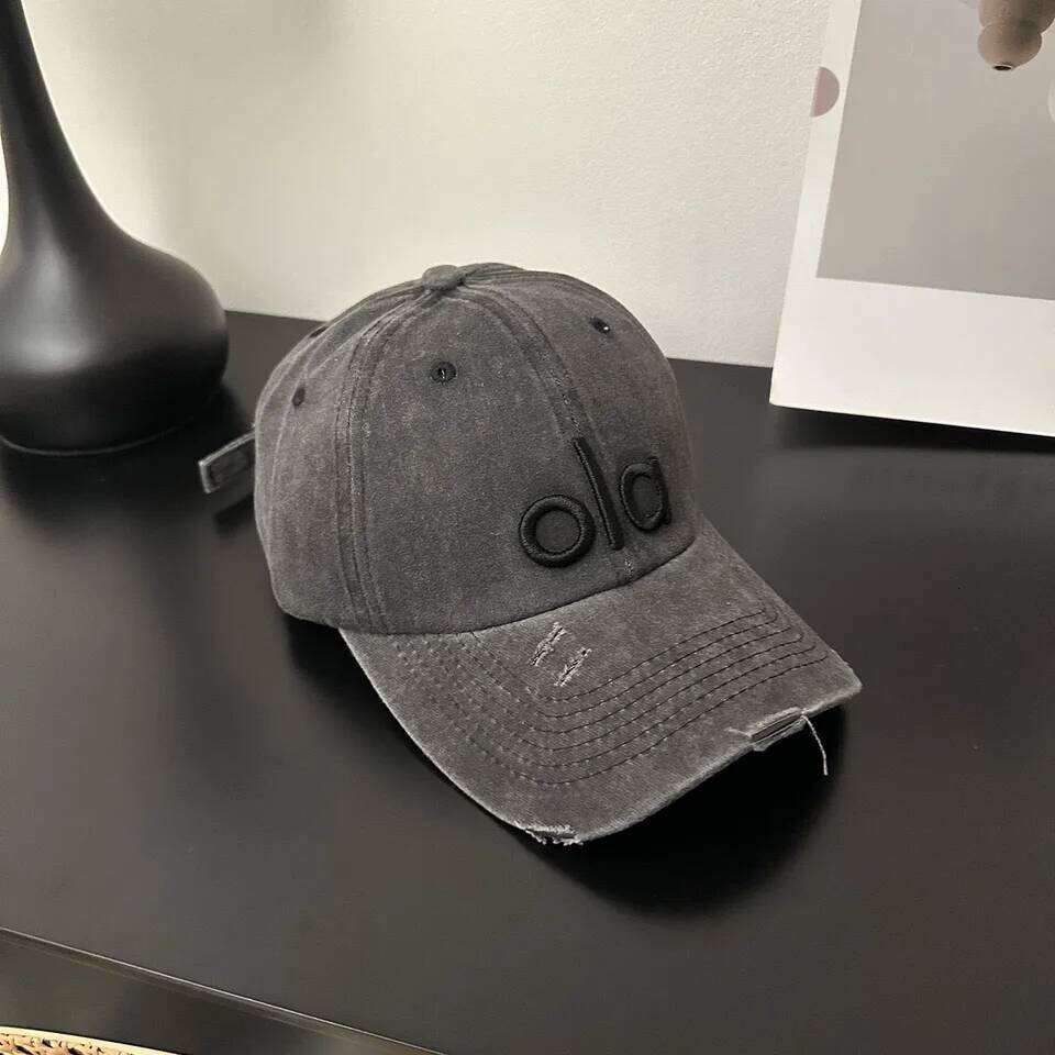 2026 Y2K Washed Denim Cap Ola Letter Embroidery, Vintage Style, High-Quality, Luxury Feel, Adjustable Baseball Hat 26Y0227