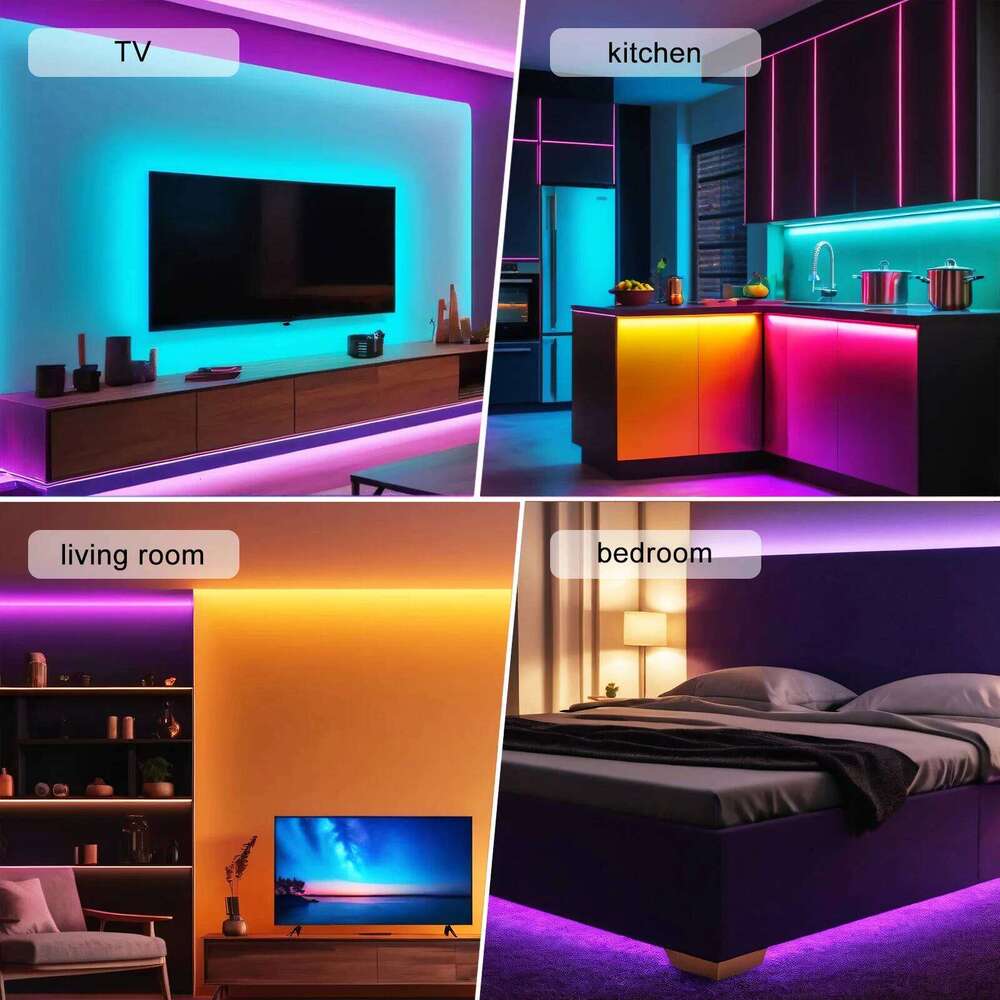 5V RGB Strip Kit USB Powered Music Sync Bluetooth/3Key/44Key Control Dimmerable Flexible Indoor TV BackLighting LED Lights Z260226