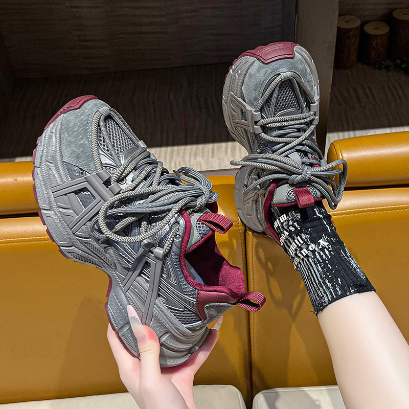 Free shipping niche for women New running dad shoes white red sier breathable outdoor casual trainers sneakers 35-40 ashoesfactory