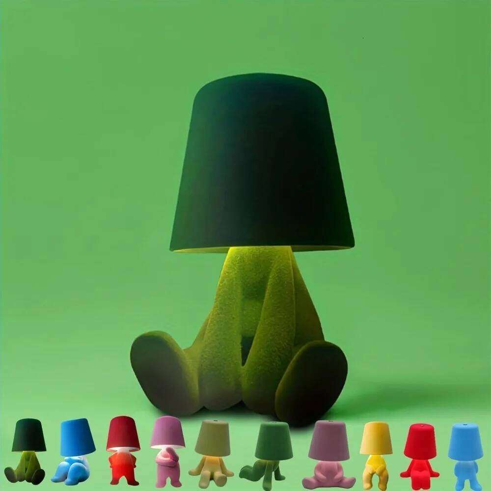 New Colorful Control Lamps Home Decoration Bedside Touch Light Flocking Velvet Table Lamp Z260227