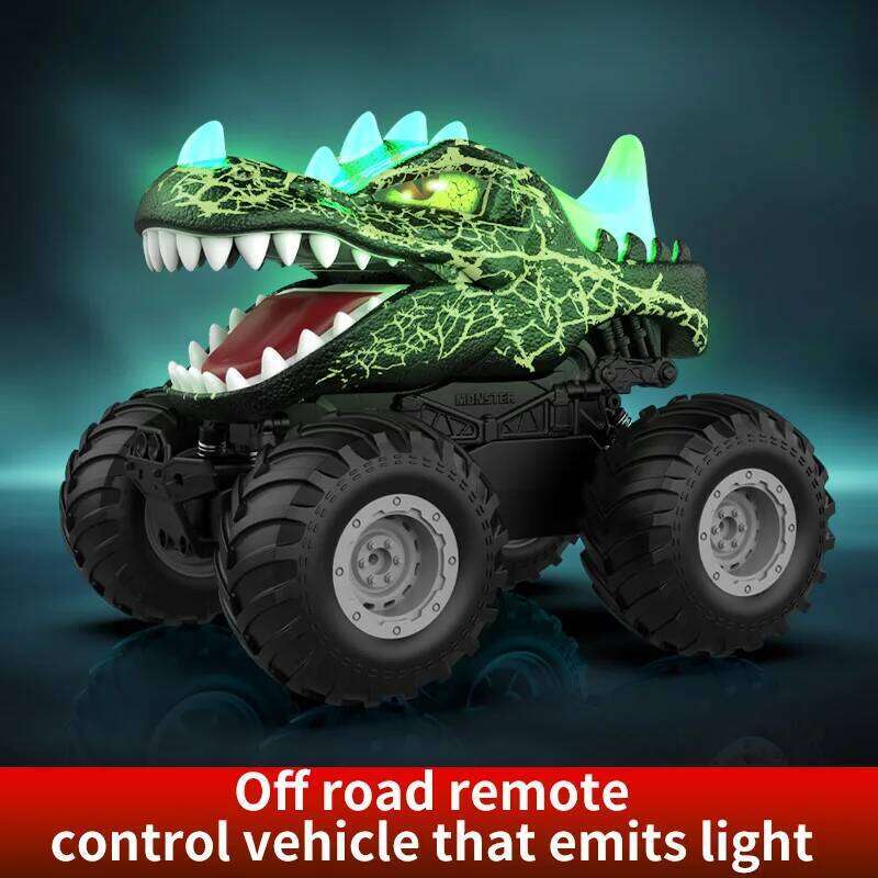 2.4G with Light Off-Road Vehicle Climbing Car JJRC Q2 Remote Control Dinosaur Toy for Kids Gift H260227
