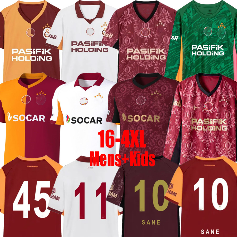 25 26 Galatasaray Soccer Jerseys ICARDI OSIMHEN SANE BARIS HAGI DROGBA SNEIJDER KEWELL Mostafa Diagne ZIYECH DEMIRBAY 2025 2026 YUNUS MORATA Football Shirt