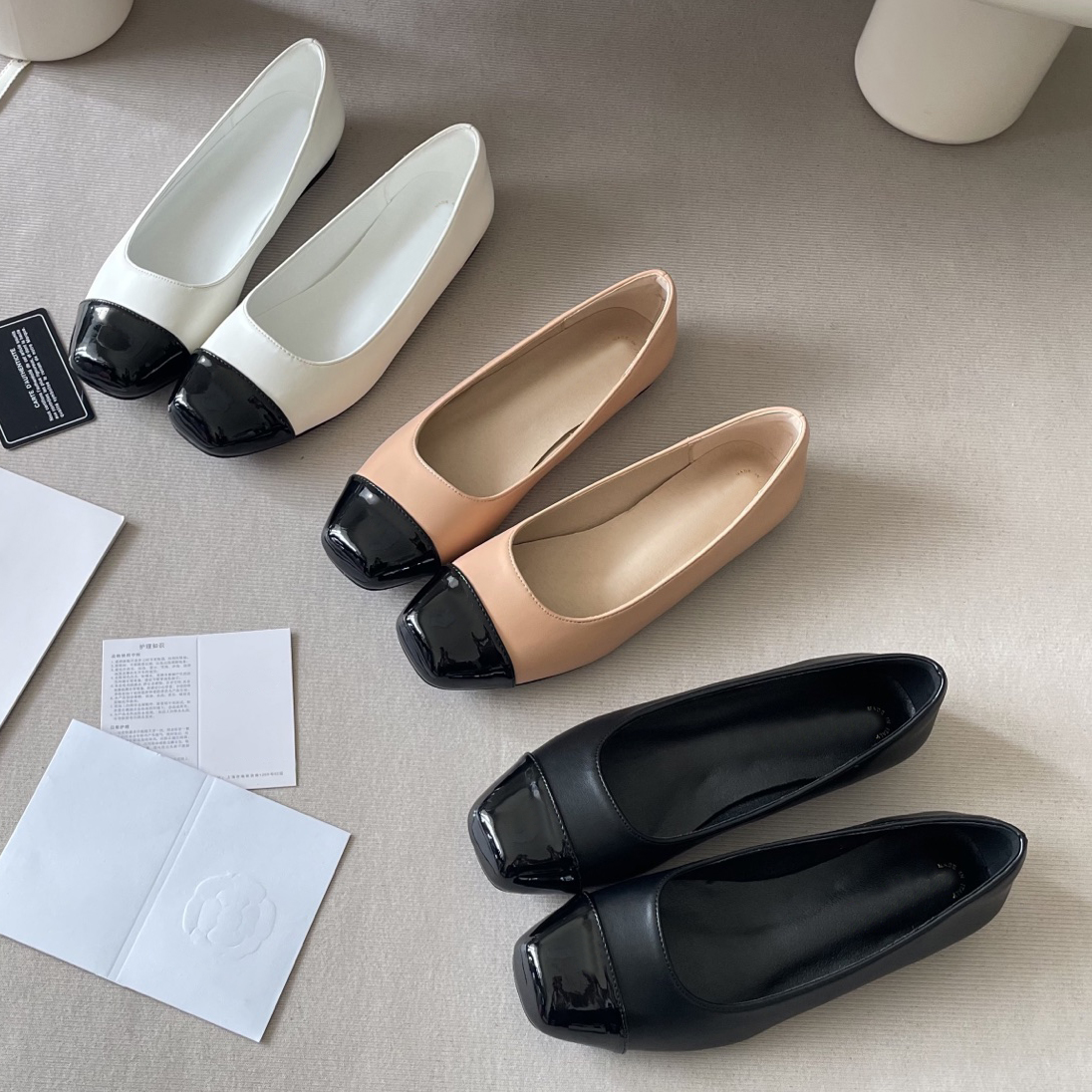 Designer ballet flat ballerina mules slingback sandals high heels women luxury dress shoes mid heel fashion point toe stiletto sandal ribbed leather nude black