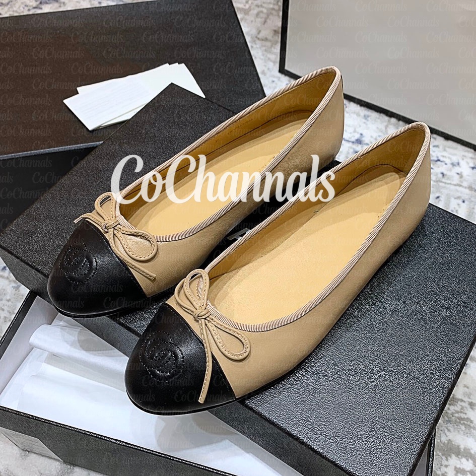 Dress shoes womens designer Ballet shoes women Shoes Spring Autumn new bow fashion Flat boat shoe Lady leather Lazy dance Loafers Large size 34-42 Leather sole