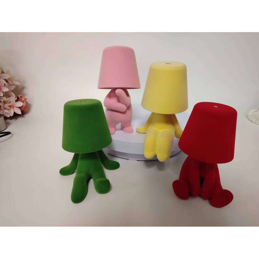 Modern Decorative Statue, Led Desk Lamp with USB Port, Three Levels of Adjustable Brightness, Suitable for Home Living Room Office Bookshelf Decoratio