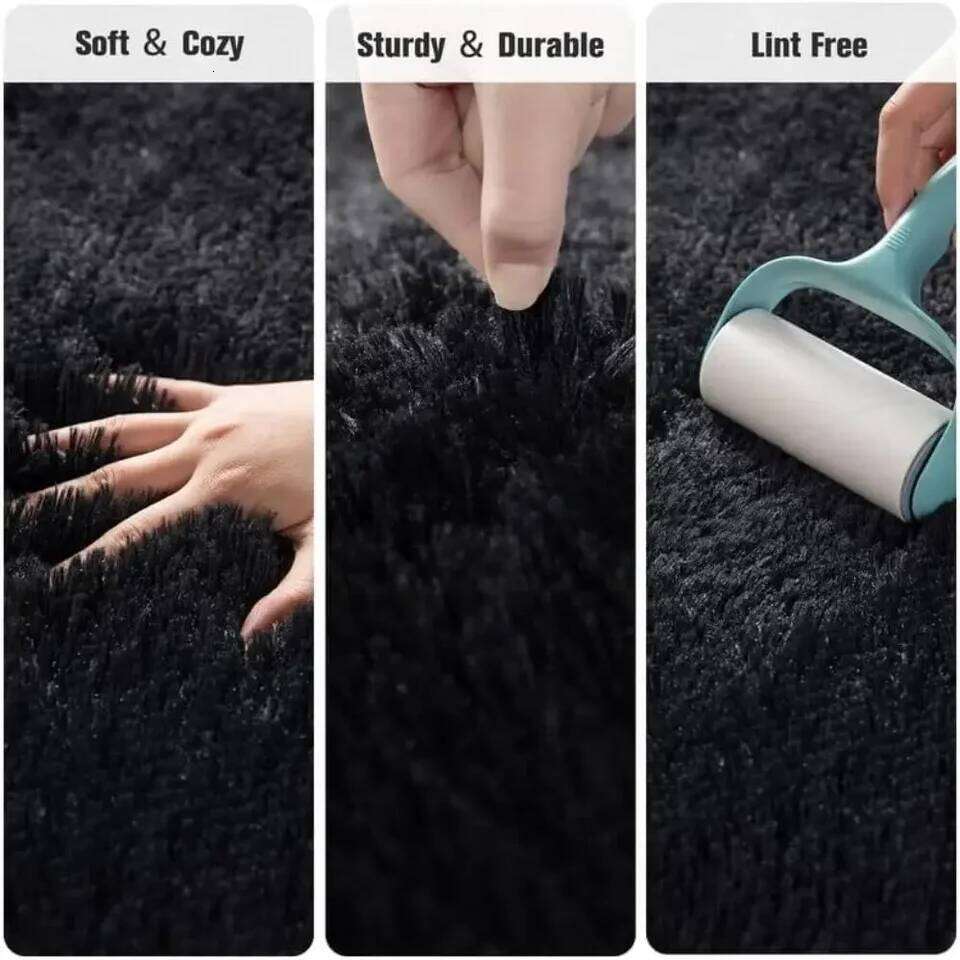 VIKAMA Comfortable Plush Carpet, Super Soft Fluffy Bedroom Bedside Rug, Corridor And Hallway Floor Mat, Home Decoration H260227 - view 7