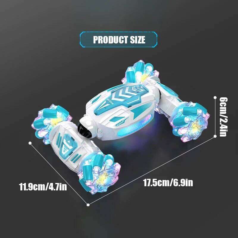 RC Mini Twist Cars Side Drift Climbing Vehicle Dual Remote Control Electric Car Lights Music Stunt Toys for Kids Girls Boys Gift H260227