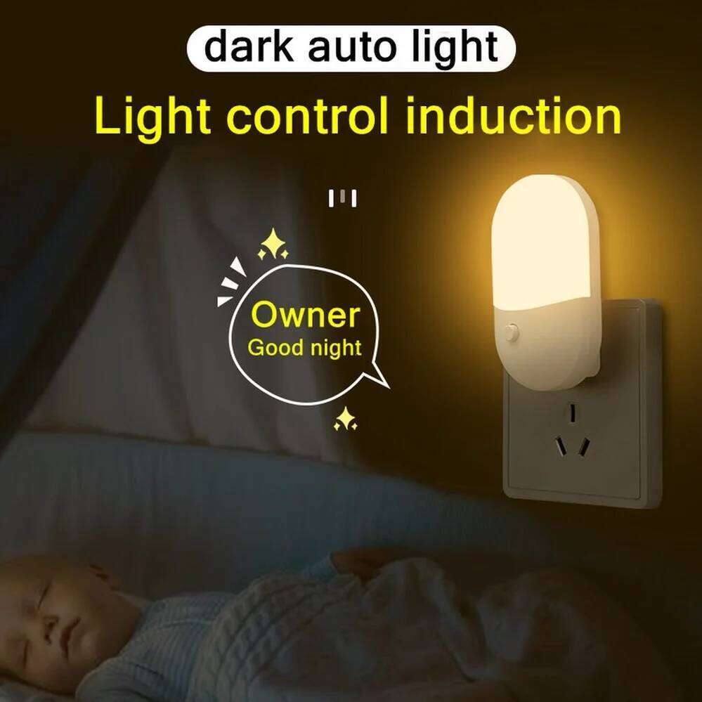 Bedside light EU US Plug LED Light AC220V Bedroom Gift for Children Cute Night Lamp For Corridor WC Z260227