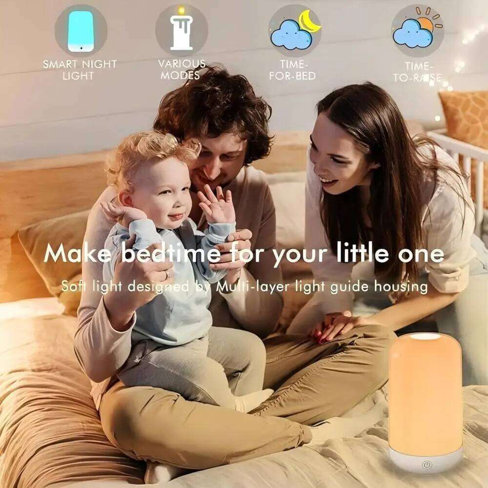 Smart LED Bedsides Lamp Night RGB Dimmable Touch Light APP Control Music Synchronization USB Charging For Bedroom Bedside Z260227