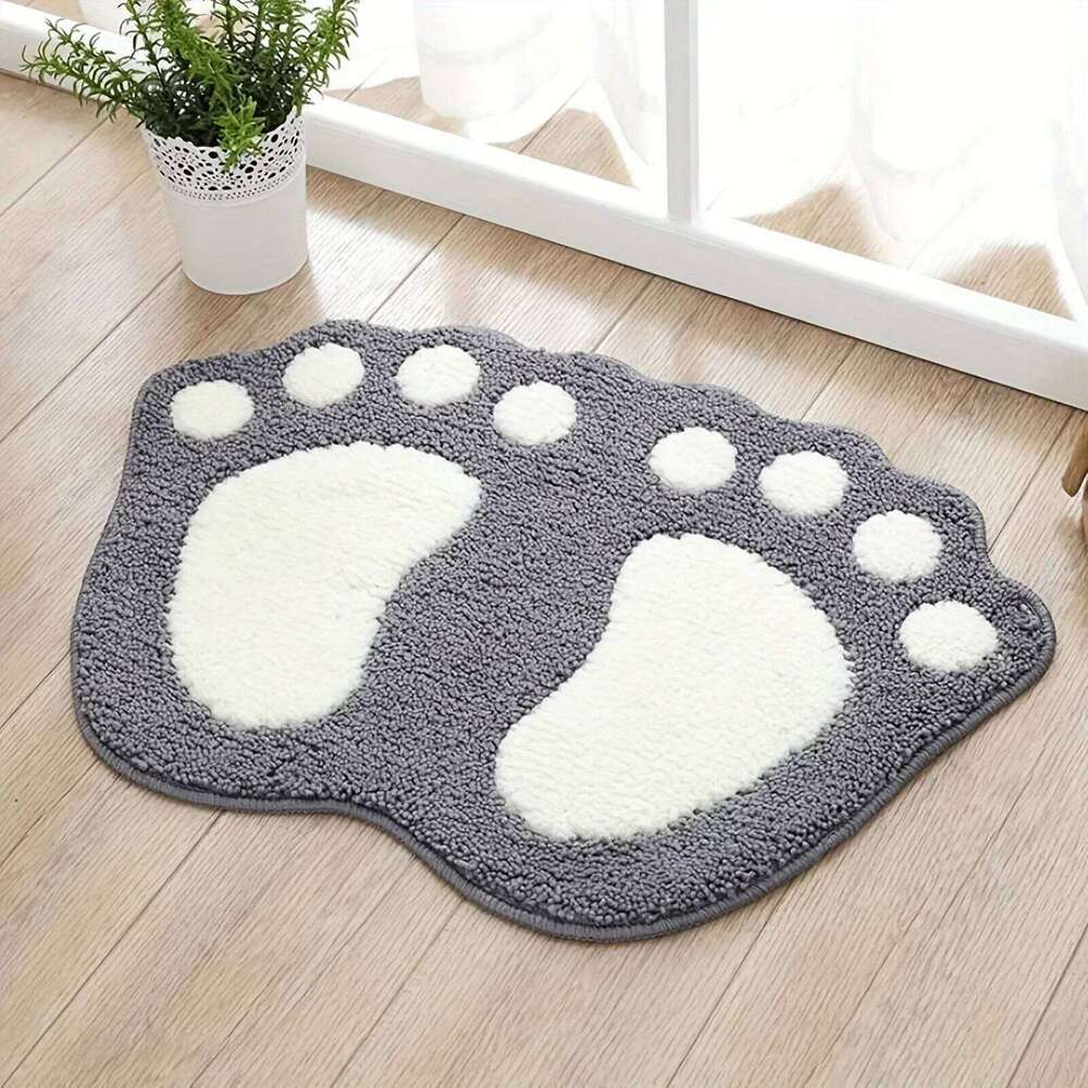 1 Bath Mat with Anti Slip, Super Absorbent, Ultra-fine Fiber, Soft Comfortable Bathroom Carpet and Floor Decoration H260226