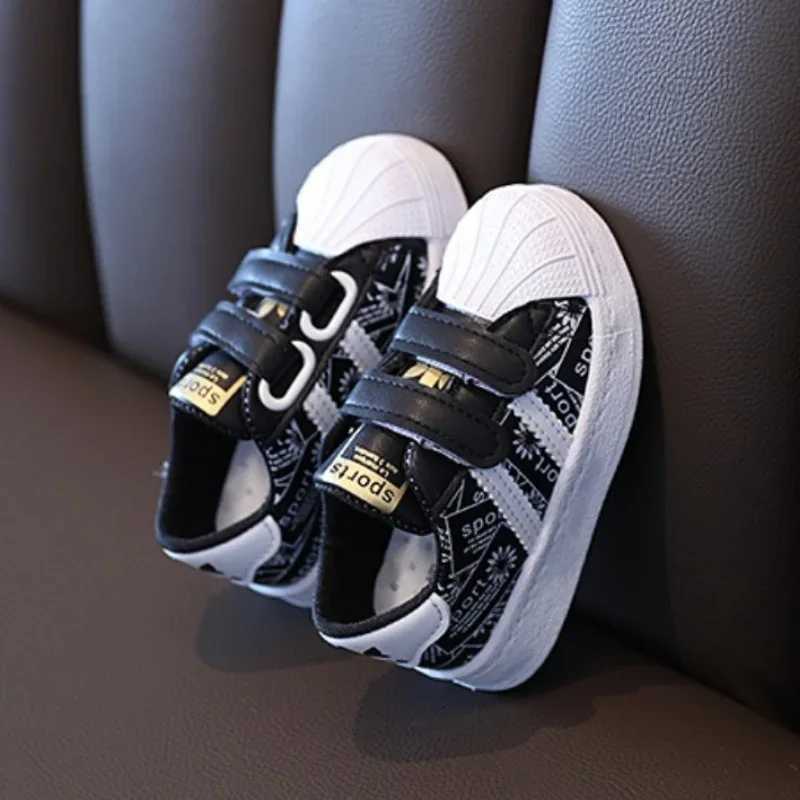 Kids' Shell-Toe Sneakers | Anti-Slip Soft Casual Flat Shoes for Baby Boys & Girls (Sizes 21-30)T260302