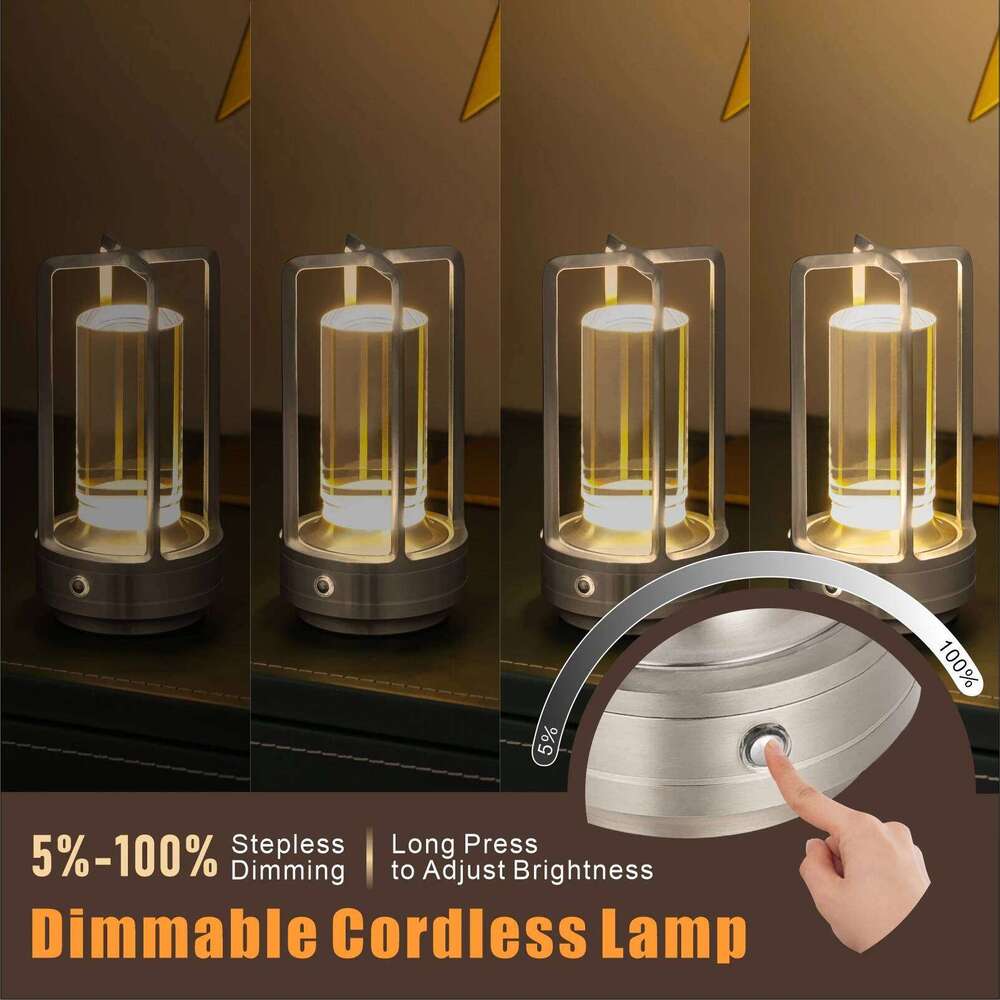 GGbingo Cordless Led Table Lamp Desk Lamps Outdoor Camping Atmosphere Light Restaurant Creative Beside Night Lights Z260227