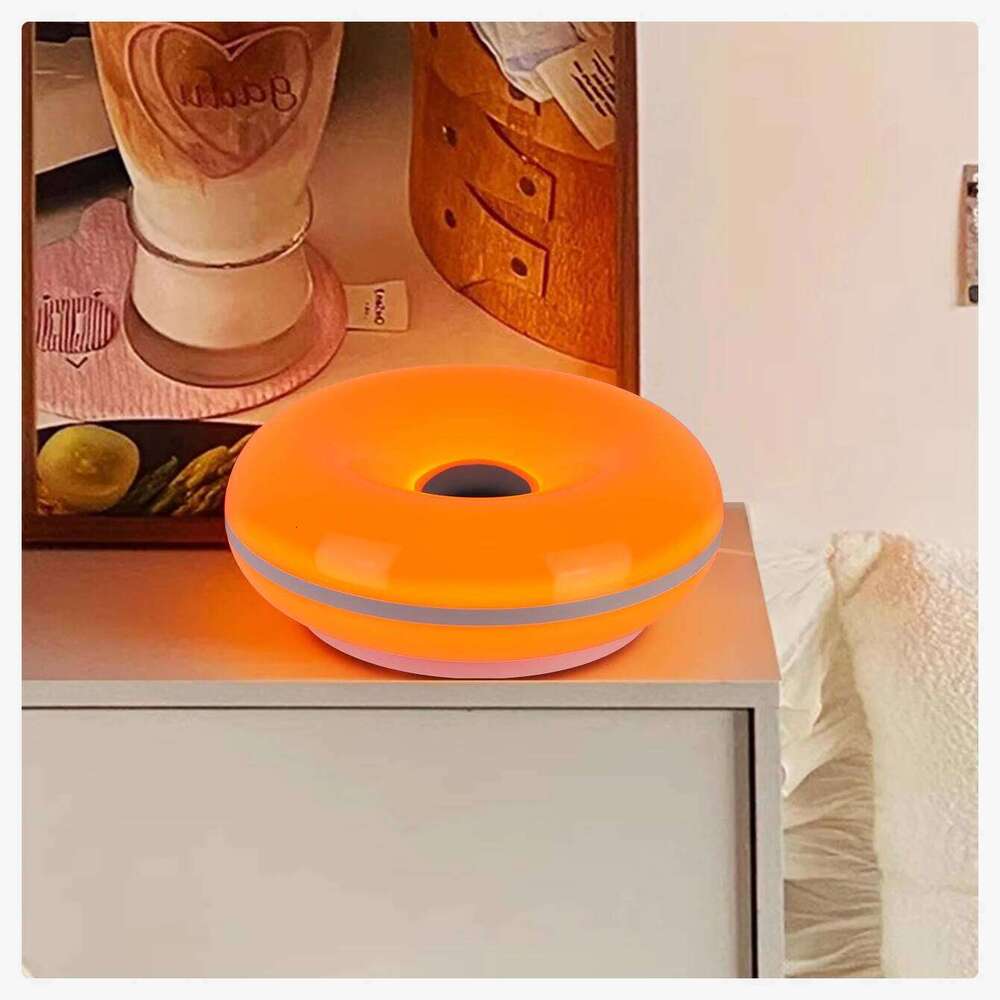 USB plug Doughnut table lamp bedroom bedside ambient light Bauhaus living dining room decorative lightNot glass Z260227