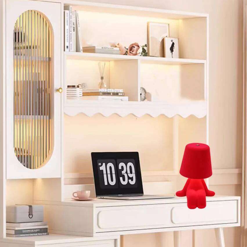 Modern Decorative Statue, Led Desk Lamp with USB Port, Three Levels of Adjustable Brightness, Suitable for Home Living Room Office Bookshelf Decoratio