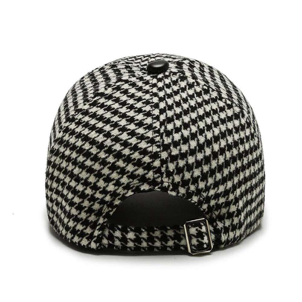 FS Brand Brown Plaid Winter Baseball Caps For Men British Houndstooth Trucker Cap Luxury Women Designer Hat Casquette Femme 2026 Z260226