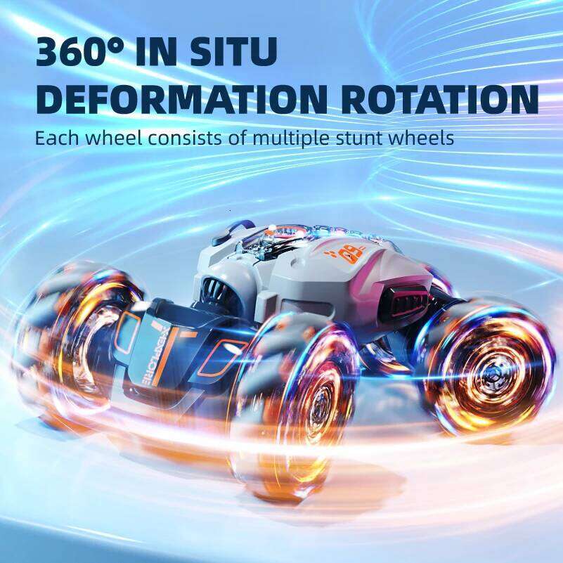 Cool induction remote control transformation off-road twist four-wheel drive stunt car children's toy H260227